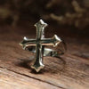 SIEGELRING FÜR HERREN SILBER RELIGIÖSE DAS ORTHODOXE KREUZ - Königlicher Siegelring