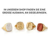 SIEGELRING GELBEM ACHAT STEIN - HERKULES ALTGRIECHISCH - 9-14-18 KARAT GOLD - Königlicher Siegelring