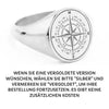 SIEGELRING GOLD 14 KARAT MIT GRAVUR - EIN AUSDRUCK VON REISELUST UND NAUTIK - Königlicher Siegelring