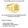 SIEGELRING GOLD MIT ILLUMINATEN-GRAVUR - 14 KARAT HERREN DAMEN - Königlicher Siegelring