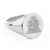 SIEGELRING GOLD MIT ILLUMINATEN-GRAVUR - 14 KARAT HERREN DAMEN - Königlicher Siegelring