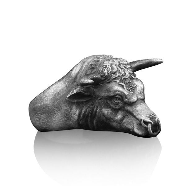 siegelring-herren-aus-silber-form-stier-3d-zodiakale-kraft