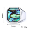 Siegelring Herren Damen - Muschel Ring - Königlicher Siegelring