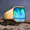Siegelring Herren Damen - Muschel Ring - Königlicher Siegelring