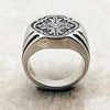 SIEGELRING HERREN DAMEN SILBER - KLASSISCHES KREUZ - Königlicher Siegelring