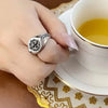 SIEGELRING HERREN DAMEN SILBER - VINTAGE KREUZ RING - Königlicher Siegelring