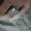 SIEGELRING HERREN EDELSTAHL - DÜNNER RING KLASSICHER STIL - HERRENRING - Königlicher Siegelring