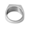 SIEGELRING HERREN EDELSTAHL - DÜNNER RING KLASSICHER STIL - HERRENRING - Königlicher Siegelring