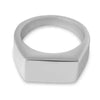 SIEGELRING HERREN EDELSTAHL - DÜNNER RING KLASSICHER STIL - HERRENRING - Königlicher Siegelring