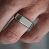 SIEGELRING HERREN EDELSTAHL MINIMALISTISCHES MODERNES DESIGN - HERRENRING - Königlicher Siegelring