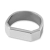 SIEGELRING HERREN EDELSTAHL MINIMALISTISCHES MODERNES DESIGN - HERRENRING - Königlicher Siegelring