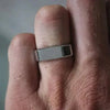 SIEGELRING HERREN EDELSTAHL MINIMALISTISCHES MODERNES DESIGN - HERRENRING - Königlicher Siegelring