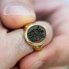 SIEGELRING HERREN GOLD - 9-14-18 KARAT ODER 925 SILBER PERSONALISIERTE FAMILIENWAPPEN BLUTSTEIN RING - SIEGELRING ANFERTIGEN LASSEN - Königlicher Siegelring