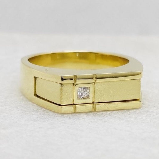 siegelring-herren-gold-diamant-princess-cut-pinky-ring-rechteckiger-verlobungsring-herrenring