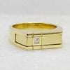 SIEGELRING HERREN GOLD : DIAMANTEN PINKY RING - VERLOBUNGSRING HERRENRING - Königlicher Siegelring