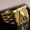 SIEGELRING HERREN GOLD GELBGOLD HOHE QUALITÄT 14 KARAT GRAVIERT - Königlicher Siegelring