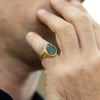 SIEGELRING HERREN GOLD SILBER : BLUTSTEIN RING PERSONALISIEREN HERRENRING - Königlicher Siegelring