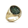SIEGELRING HERREN GOLD SILBER : BLUTSTEIN RING PERSONALISIEREN HERRENRING - Königlicher Siegelring