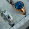 SIEGELRING HERREN LAPIS STEIN BLAU - GLANZ UND RAFFINESSE - Königlicher Siegelring