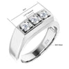 SIEGELRING HERREN LUXUS : KLASSISCHE ELEGANZ UND MOISSANITE STEINE - Königlicher Siegelring