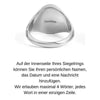 SIEGELRING HERREN PERSONALISIEREN - 9-14-18 KARAT GOLD UND SILBER - ANFERTIGEN LASSEN - Königlicher Siegelring