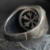 SIEGELRING HERREN SILBER ANTIQUE STYLE HORUSAUGE-DESIGN - Königlicher Siegelring