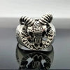 SIEGELRING HERREN SILBER DAS SYMBOL VALKNUT UND DER KOPF DES WIDDERS - Königlicher Siegelring