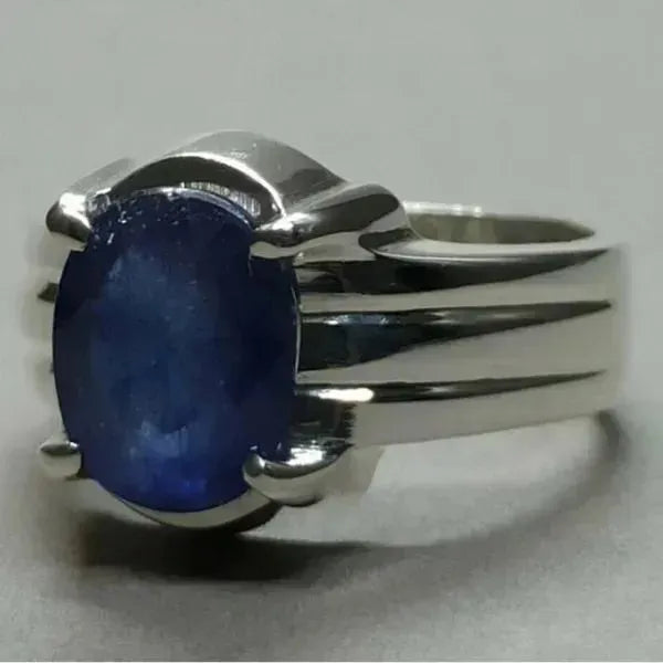 SIEGELRING HERREN SILBER DER STEIN DER LOYALITÄT BLAUER SAPHIR - Königlicher Siegelring