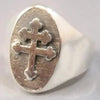 SIEGELRING HERREN SILBER KREUZ VON LORRAINE FREMDLEGION - Königlicher Siegelring