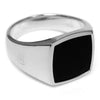 SIEGELRING HERREN SILBER MASSIV ONYX SCHWARZ - DUNKLE ELEGANZ - Königlicher Siegelring