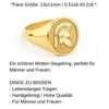 SIEGELRING HERREN SILBER : SPARTANISCHE HELM - EINE HOMMAGE AN ANTIKE KRAFT HERRENRING - Königlicher Siegelring