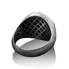 SIEGELRING HERREN SILBER TOTENKOPF GOTHIC - Königlicher Siegelring