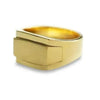 SIEGELRING HERREN SILBER UND GOLD : MINIMALISTISCHES MODERNES DESIGN - Königlicher Siegelring