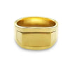 SIEGELRING HERREN SILBER UND GOLD : MINIMALISTISCHES MODERNES DESIGN - Königlicher Siegelring