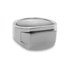 SIEGELRING HERREN SILBER UND GOLD : MINIMALISTISCHES MODERNES DESIGN - Königlicher Siegelring