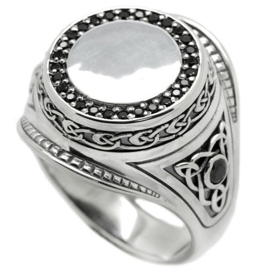 siegelring-herren-silber-unplated-celtic-style-mit-zirkonia-steine