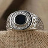 Siegelring Herren Vintage Silber - Königlicher Siegelring