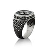 Cross Handmade Sterling Silver Men Signet Ring, Cross Christian Signet Ring, Cross Silver Men Jewelry, Ring for men, Silver Christian Gift - Königlicher Siegelring