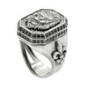 SIEGELRING LÖWE AUS STERLING SILBER FÜR HERREN GRAVIERT MIT DETAILS - Königlicher Siegelring