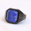 Siegelring mit Stein - Lapis Lazuli Ring - Königlicher Siegelring