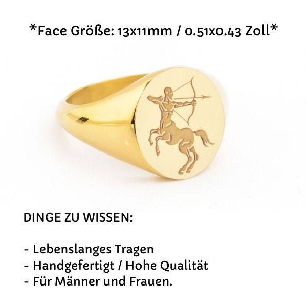 siegelring-ohne-stein-14-k-gold-bogen-zeichen-centaurus-bogenschutze-ring-centaurus-griechische-mythologie-schmuck-halb-mensch-halb-pferd-ring