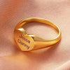 Siegelring Personalisieren - Ring mit Namen - Königlicher Siegelring