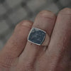 SIEGELRING SILBER HERREN - HANDGEFERTIGTER RING MIT EDELSTEINEN - Königlicher Siegelring