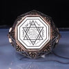 SIEGELRING SILBER MIT ACHTECKIGEM SIEGEL VON SALOMON - Königlicher Siegelring