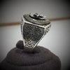 SIEGELRING TOTENKOPF MEMENTO MORI HERREN SILBER - Königlicher Siegelring