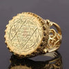 SIEGELRING VON SALOMON IN 14K GOLD PLATED : EIN AUSSERGEWÖHNLICHES SCHMUCKSTÜCK - Königlicher Siegelring