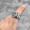SIEGELRING WIKINGER TOTEM CELTIC - VINTAGE PUNK VIKING STYLE - Königlicher Siegelring