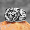 SIEGELRING WIKINGER TOTEM CELTIC - VINTAGE PUNK VIKING STYLE - Königlicher Siegelring