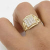 SIEGELRING ZIRKONIA STEINEN : ELEGANZ IN 10K GELBGOLD - Königlicher Siegelring