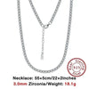 SILBERKETTE DAMEN - 925 ECHTE SILBER HALSKETTE MIT KUBISCHEM ZIRKONIA - Königlicher Siegelring